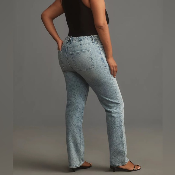 Good American Gem Good Icon High-Rise Straight-Leg Jeans - Orig $249 - NWT - Picture 4 of 10